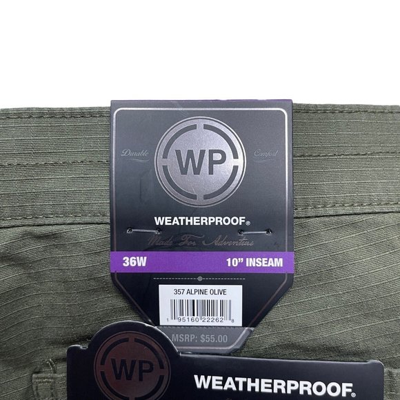 WP Weatherproof Men's 5 Pocket Ripstop Trail Utility 10" Inseam Short size 36 - Picture 3 of 6